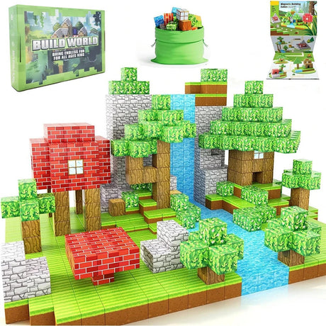 1OOPcs STEM Lärande Magnetiska Byggblock Carvallo