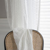 Jacquard Blomma Urtagen Polyester Gardin Carvallo