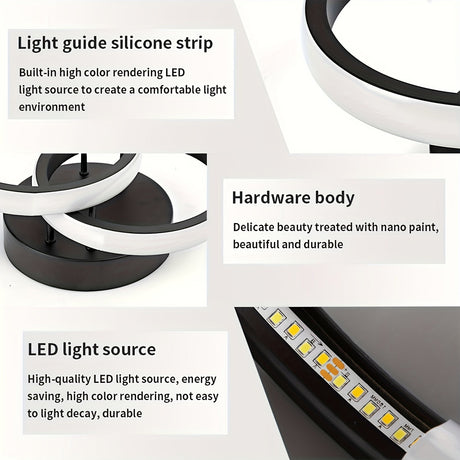 Futuristisk CircleVibe Taklampa - För ett Trendigt och Ljus Rum Carvallo