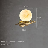 MarbleGlow – Modern LED Vägglampa med Marmorlook för Vardagsrum och Sovrum Carvallo