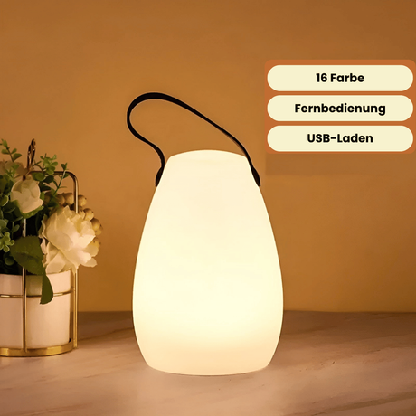 Trådlamp LED-bordslampa – Bärbar & Vattentålig med fjärrkontroll | För trädgård, balkong & vardagsrum Carvallo