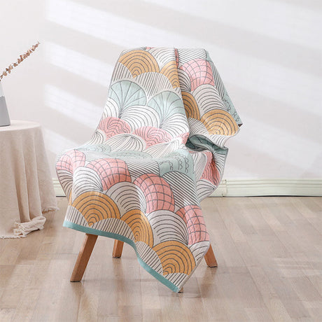 Shell Print Jacquard Bomull Handduk 70x140cm Carvallo