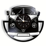 Vintage Minibus Väggklocka - Retro Charm för Alla Utrymmen Carvallo