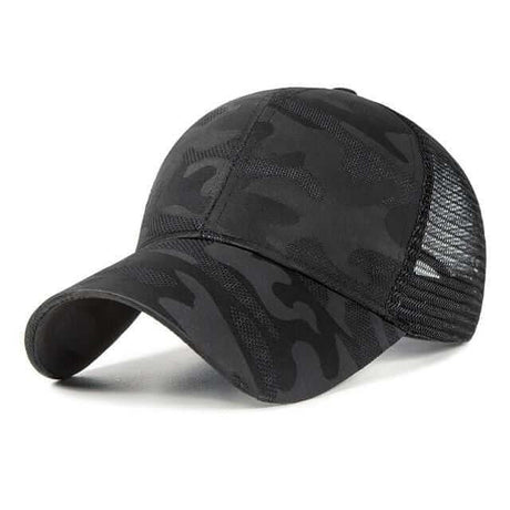 Hästsvans baseballkeps-Accessories-Hemnix-Svart-Justerbar-Hemnix