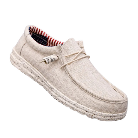 Slip-on-skor i canvas för män-Bellasverige-Beige-40-Hemnix