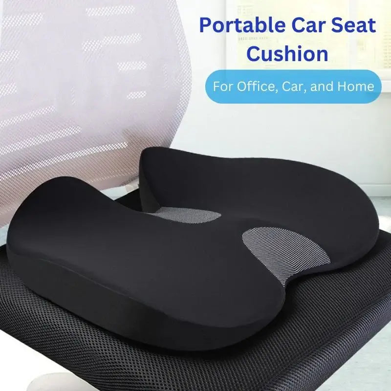 Royallure Ergonomisk Minnesskum Bilsäte Kudde med Svanskärssnitt, Non-Slip Bas Carvallo