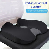 Royallure Ergonomisk Minnesskum Bilsäte Kudde med Svanskärssnitt, Non-Slip Bas Carvallo