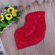 Cartoon Big Red Lips Plush Cushion - Soft Cotton Modern Style Carvallo