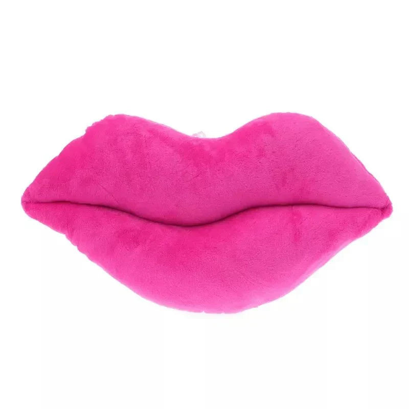 Cartoon Big Red Lips Plush Cushion - Soft Cotton Modern Style Carvallo
