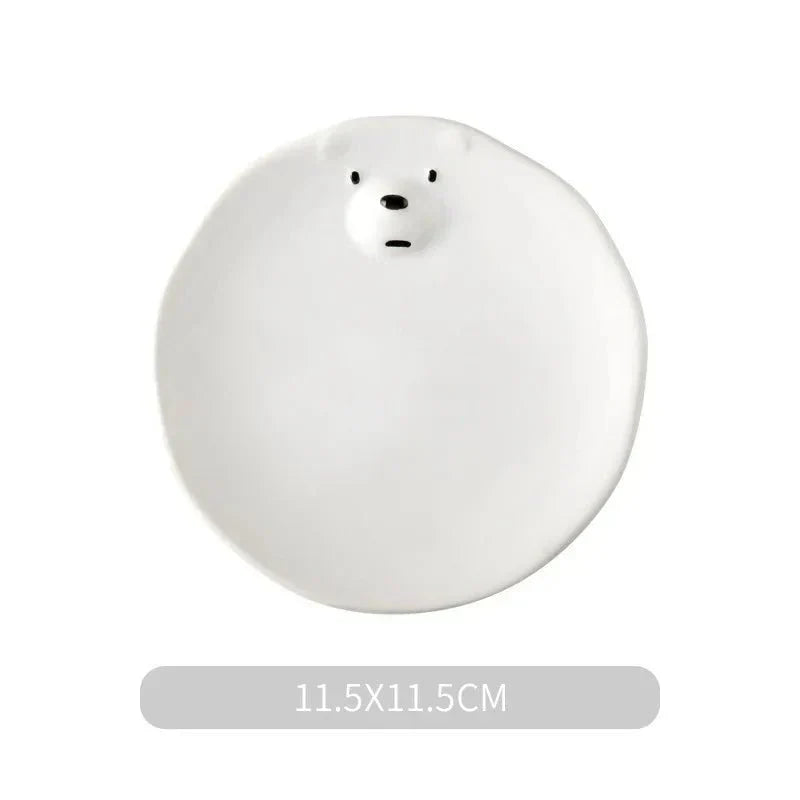 Söt isbjörnskopp i keramik Carvallo