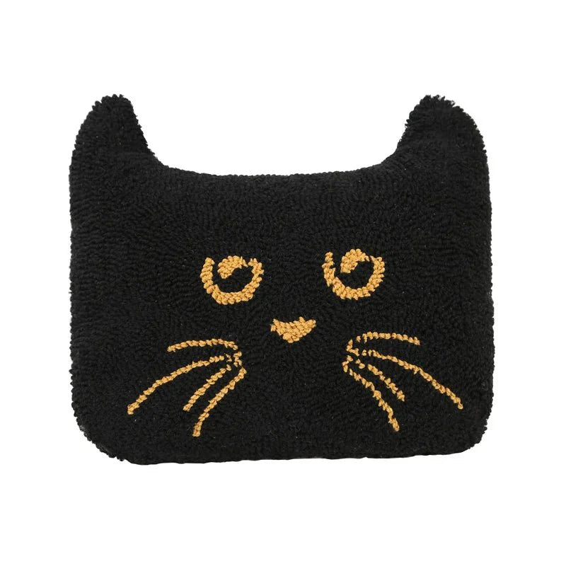 Tecknad kastkuddar med broderad bomullsdesign Carvallo