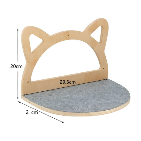 PurrMount Board - Väggmonterad kattklättrande bräda med klösträd Carvallo