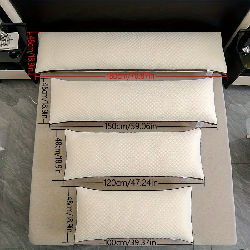 Premium Mjuk Stickad Bubbel 3D Massage Kroppskudde - Stödjande och Bekväm för Sido- och Magliggare Carvallo