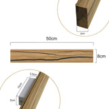 LED Vägghylla i trä – Modern design för vardagsrum och sovrum Carvallo