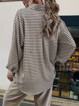 Dam Blus Långärmad Vintage Bomull