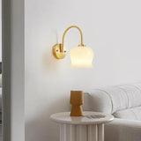 Elegant Koppar Glas Vägglampa Carvallo