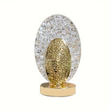 FeatherLamp - USB Touch Bordslampa med Påfågelfjäderdesign, Oändligt Dimbar LED Ljus Carvallo