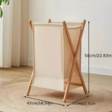 FlexiWood Korg - Fällbar tvättkorg av trä Carvallo