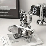 Carvallo – Lyxig Dekorativ Skulpturhållare med Glänsande Keramisk Yta Carvallo