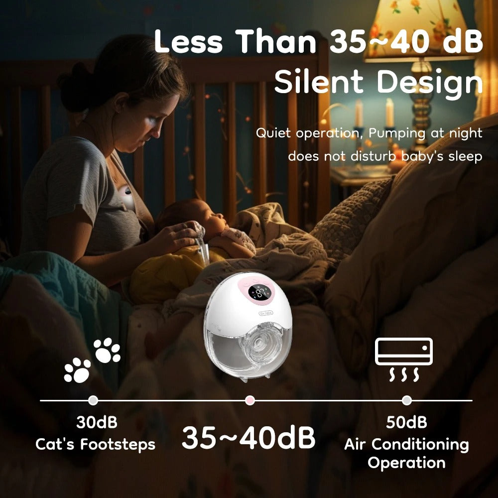 Bärbar elektrisk bröstpump med 4 lägen Carvallo