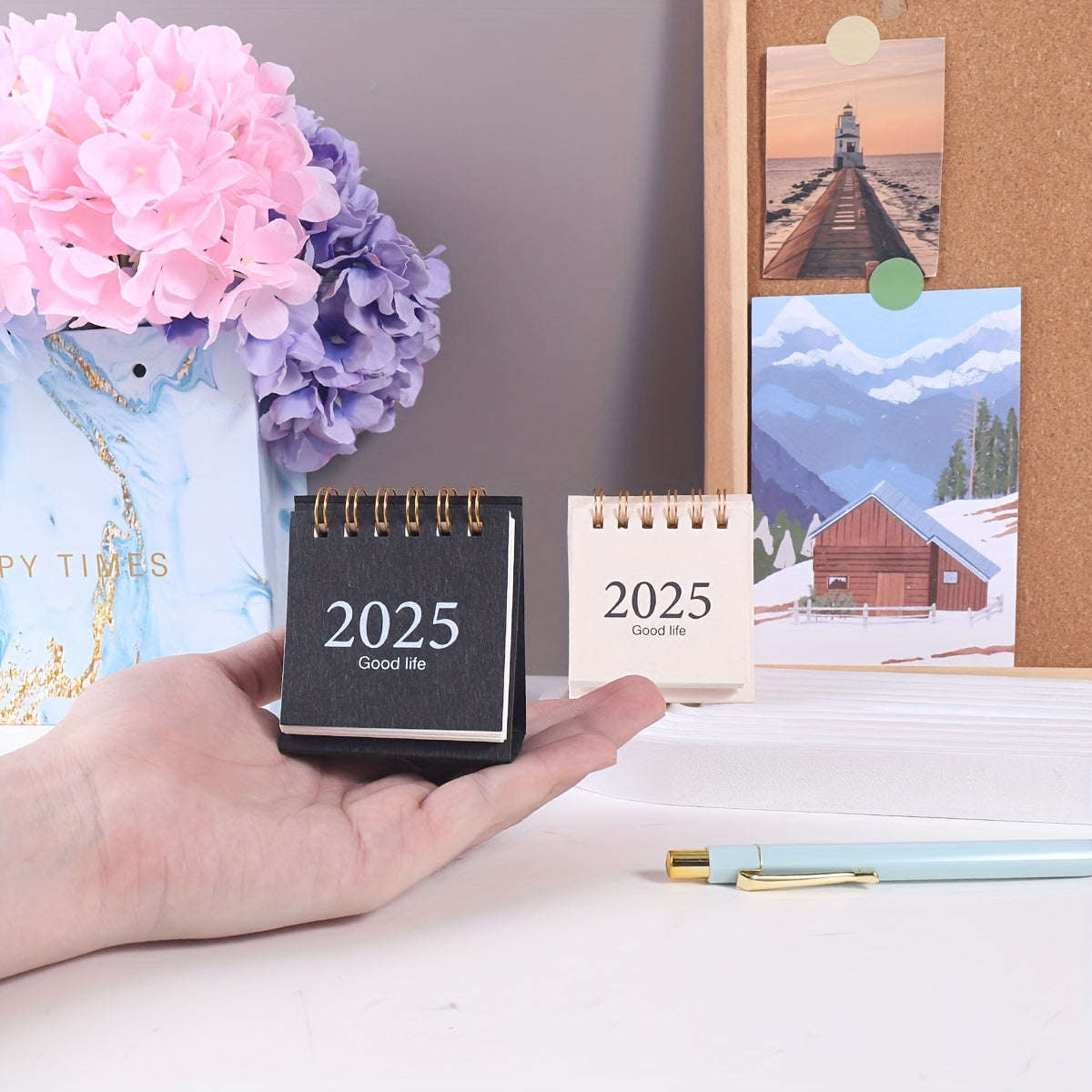 Skrivbordskalender Spiral Stativ Planer Carvallo