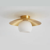 Messing Kap Guld Semi Flush Taklampa Carvallo