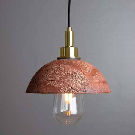 Keramisk Fiorani Casa | Badrumspendellampa 20 cm, Röd Järn IP44 Carvallo