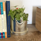 Keramisk Disco Spegelboll Planteringskruka med Dräneringshål Carvallo