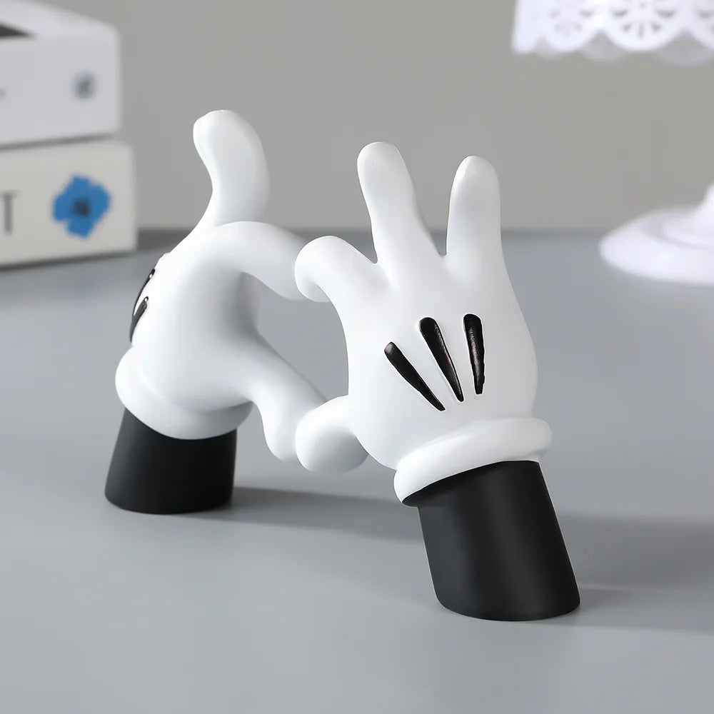 Tecknad handgest dekorativ konstartikel för unik heminredning Carvallo