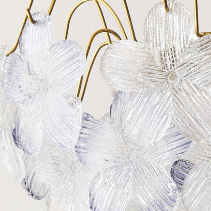 Klassisk Blomformad Glasmålad Krona för Vardagsrummet Carvallo