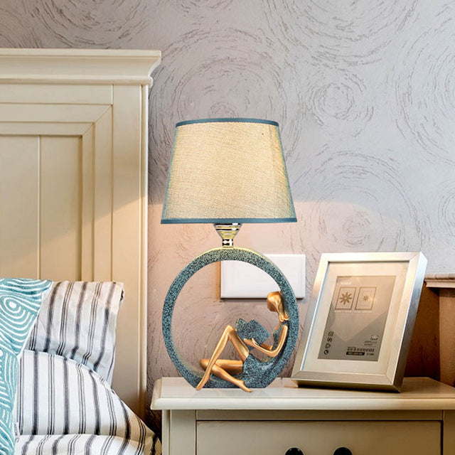 Bordslampa Resinbas Lampa för läsning Carvallo