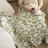 Rutigt 'Smile' Meme Mönster Kontrollerad Filt för Bekväm Trivsel Carvallo