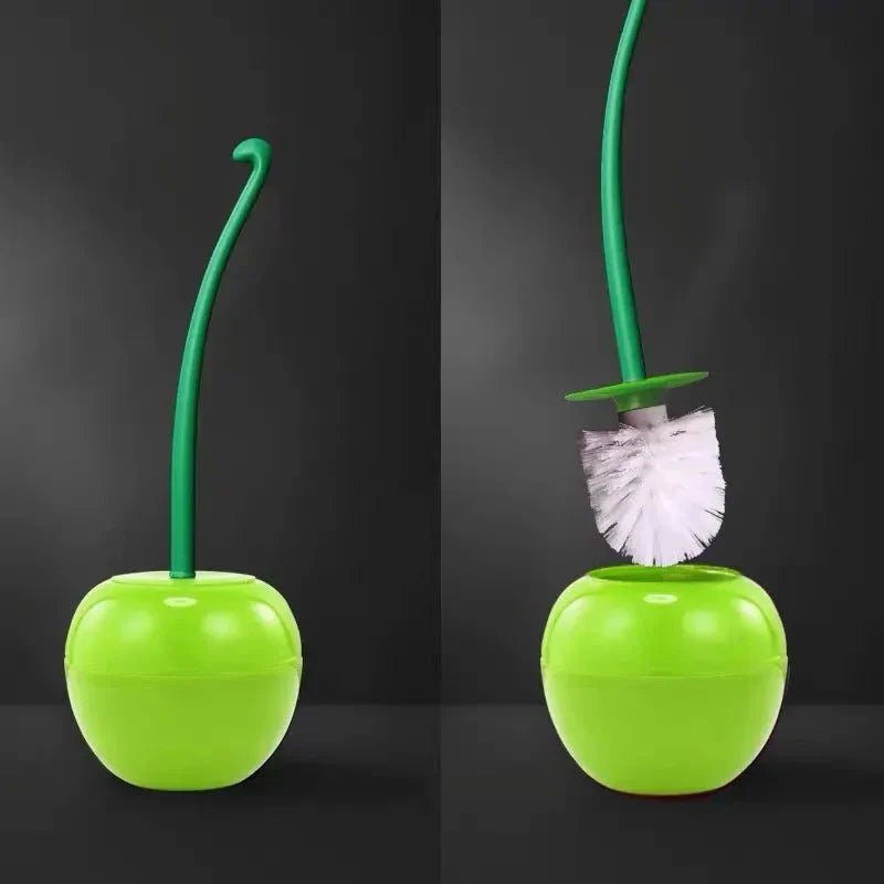 Körsbärsäpple Toalet Borste Hållare - Rolig Design, Plast Material Carvallo