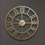 Cirquio | Guld- eller Brons Skelett Väggklocka - Elegant Design för Heminredning Carvallo