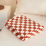 Klassisk rutigt plaiddesign soffa filt för komfort Carvallo