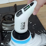 SpinClean - 9-i-1 Elektrisk Rengöringsborste Med Stav För Skonsam Städning-Skrubborstar-BB-Hemnix