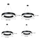 Takpendel Modern LED Ringarmatur Carvallo