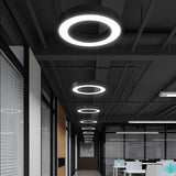 Pendellampa Modern Ring LED KontorsTak Carvallo