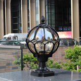 Utomhus Glas Kula Vintage Post Lampa Carvallo