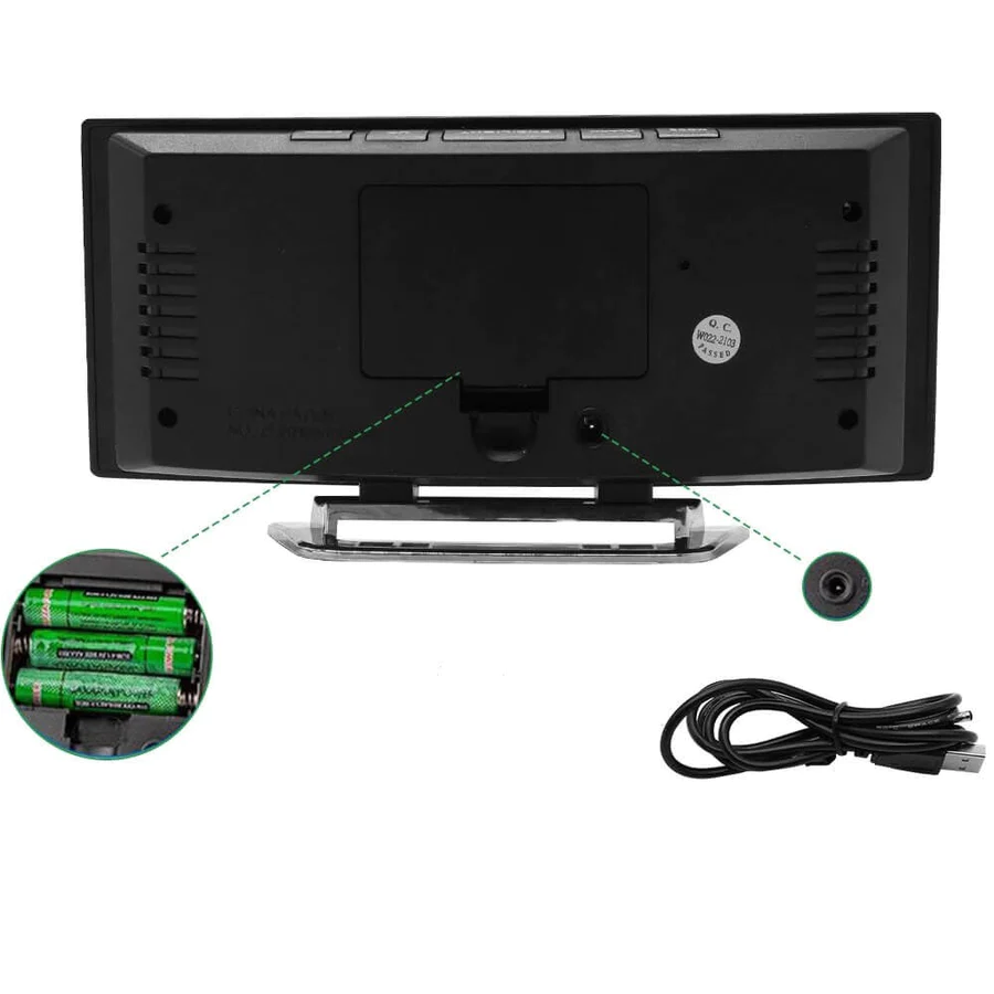 NeonTic - Modern LED-klocka med ultraklar display och smart alarmfunktion Carvallo