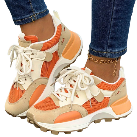 Andningsaktiva färgade sneakers för kvinnor Hemnix
