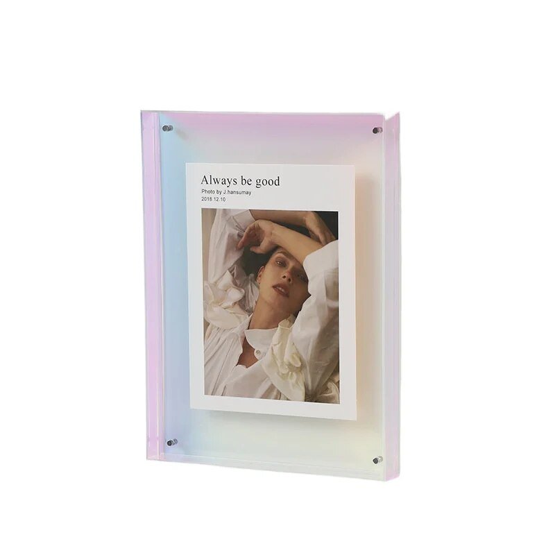 Vibrant Akryl Display Frame – Contemporary Färgad Bildhållare Carvallo
