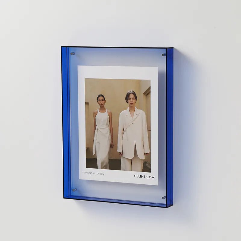 Vibrant Akryl Display Frame – Contemporary Färgad Bildhållare Carvallo