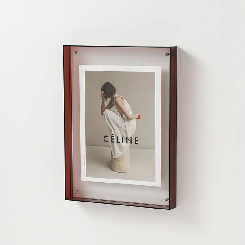 Vibrant Akryl Display Frame – Contemporary Färgad Bildhållare Carvallo
