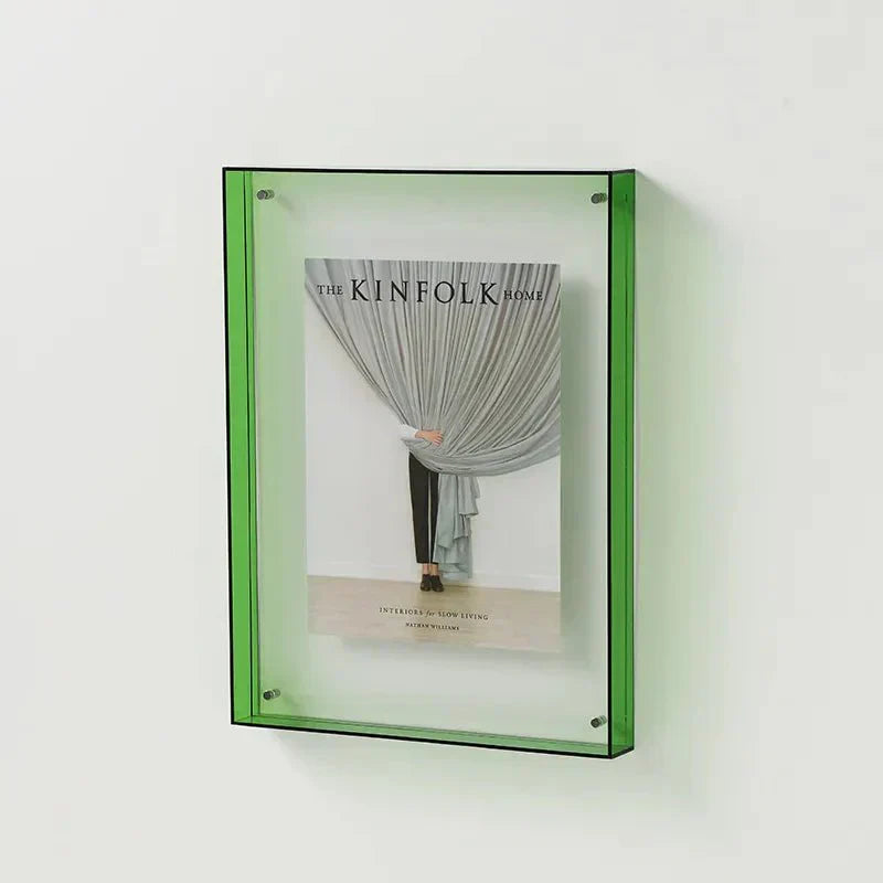 Vibrant Akryl Display Frame – Contemporary Färgad Bildhållare Carvallo