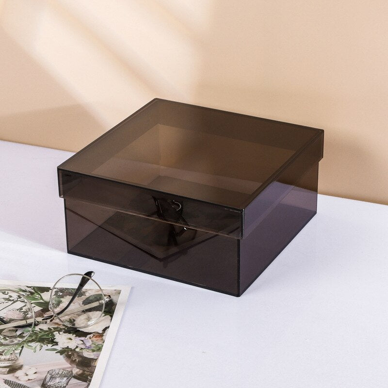 Carvallo – Stilren Akryl Förvaringslåda med Funktionellt Lock Carvallo