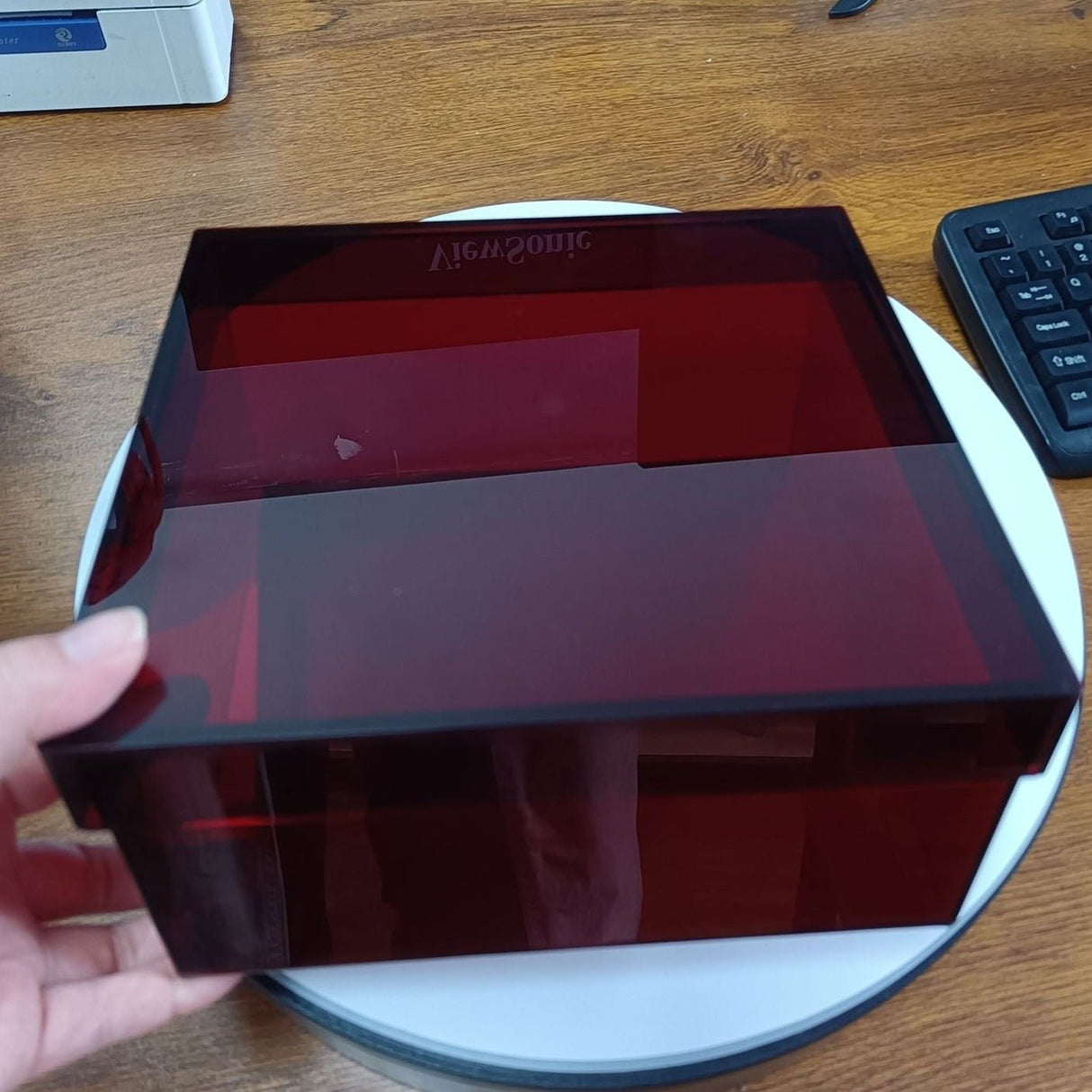 Carvallo – Stilren Akryl Förvaringslåda med Funktionellt Lock Carvallo