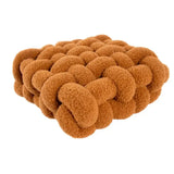 Färgglad Mjuk Nordisk Knytmudd Kudd i Pläd Tyget Carvallo