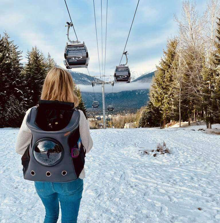 Djurbärare Ryggsäck med Bubbelfönsterdesign Carvallo