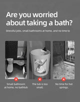 Bärbar fristående plastbadkar för vuxna Carvallo